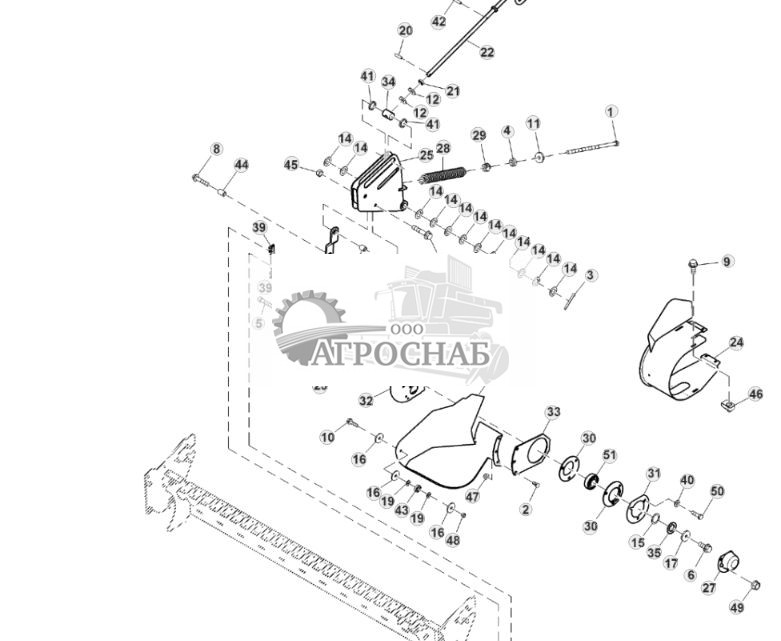 Рама подборщика  сталкиватели, стандартный подборщик (12) - ST899621 62.jpg